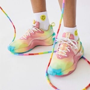 Free People x PUMA rainbow sneakers